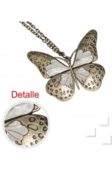 collar mariposa vintage